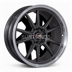 Aro 17x9" 8x100/108 ET35 CB73.1 Gris Oscuro con Labio Pulido