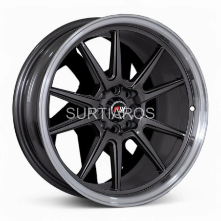 Aro 17x9" 8x100/108 ET35 CB73.1 Gris Oscuro con Labio Pulido