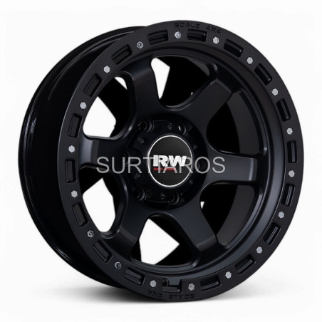 Aro 17x9" 6x139.7 ET-25 CB106.1 Negro Mate con Remaches