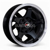 Aro 13x6" 8x100/114.3 ET15 CB73.1 Negro con Labio Pulido