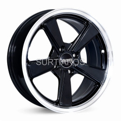 Aro 15x7" 4x100 ET35 CB73.1 Negro con Labio Pulido