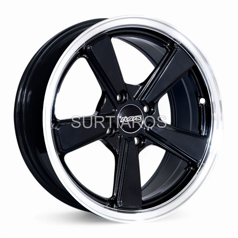 Aro 15x7" 4x100 ET35 CB73.1 Negro con Labio Pulido