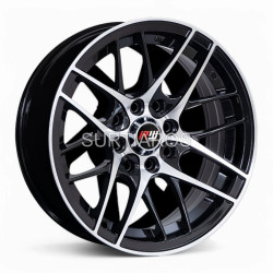 Aro 14x6.5" 8x100/114.3 ET15 CB73.1 Negro Maquinado