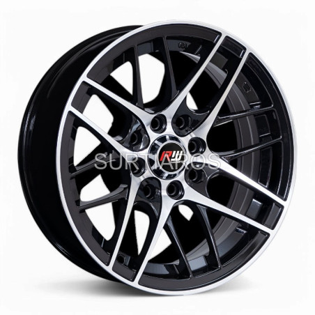 Aro 14x6.5" 8x100/114.3 ET15 CB73.1 Negro Maquinado