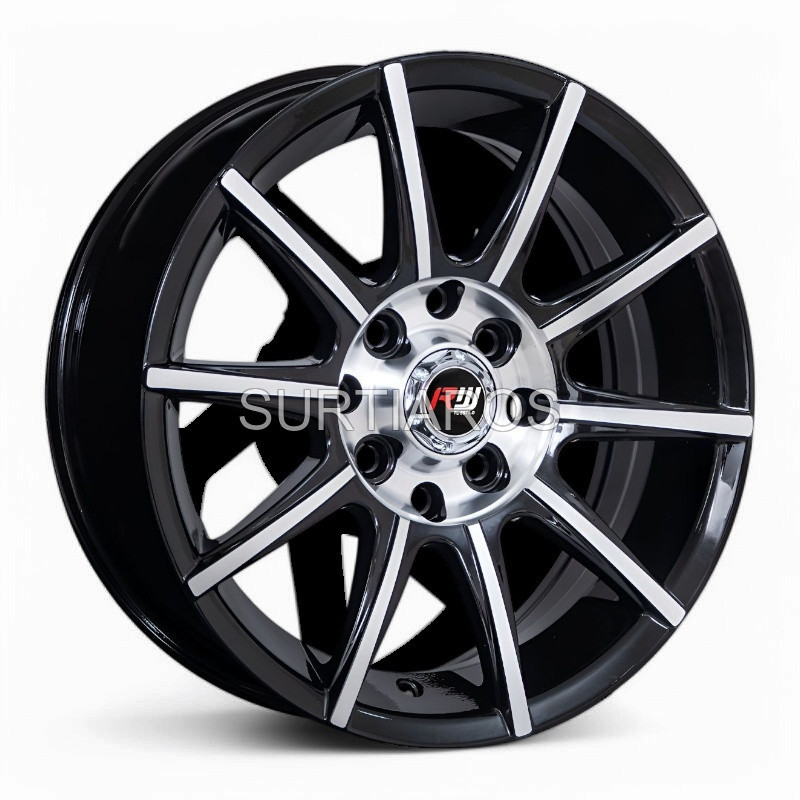 Aro 14x6" 8x100/114.3 ET35 CB73.1 Negro Maquinado