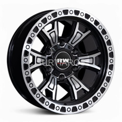 Aro 15x8" 6x139.7 ET-15 CB106.1 Negro Maquinado