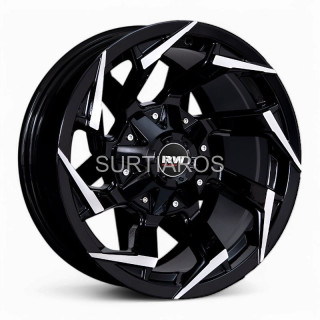 Aro 16x8.5" 6x139.7 ET-10 CB108 Negro Maquinado
