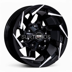 Aro 16x8.5" 6x139.7 ET-10 CB108 Negro Maquinado
