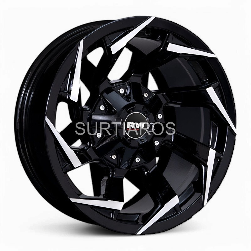 Aro 16x8.5" 6x139.7 ET-10 CB108 Negro Maquinado