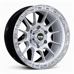 Aro 17x9" 6x139.7 ET-12 CB106.1 Hiper Plateado con Labio Pulido