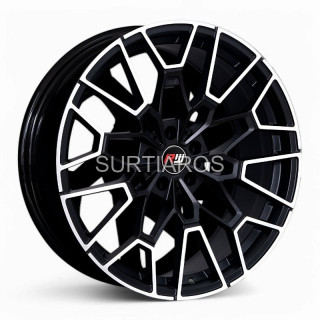 Aro 20x8.5" 5x108 ET25 CB67.1 Negro Mate Maquinado