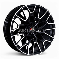 Aro 20x8.5" 5x108 ET25 CB67.1 Negro Mate Maquinado