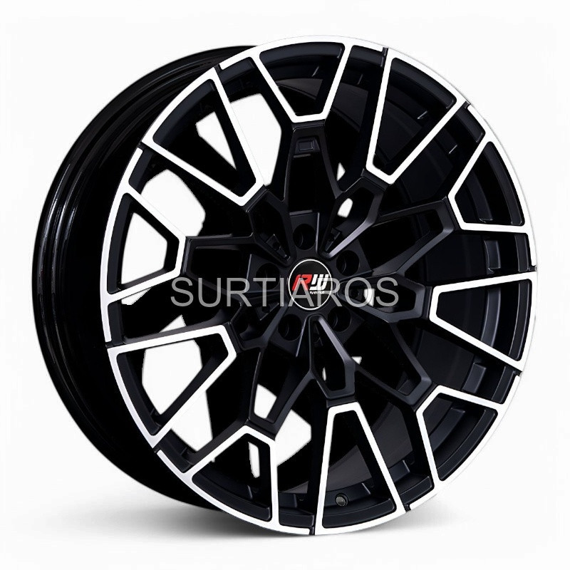 Aro 20x8.5" 5x108 ET25 CB67.1 Negro Mate Maquinado