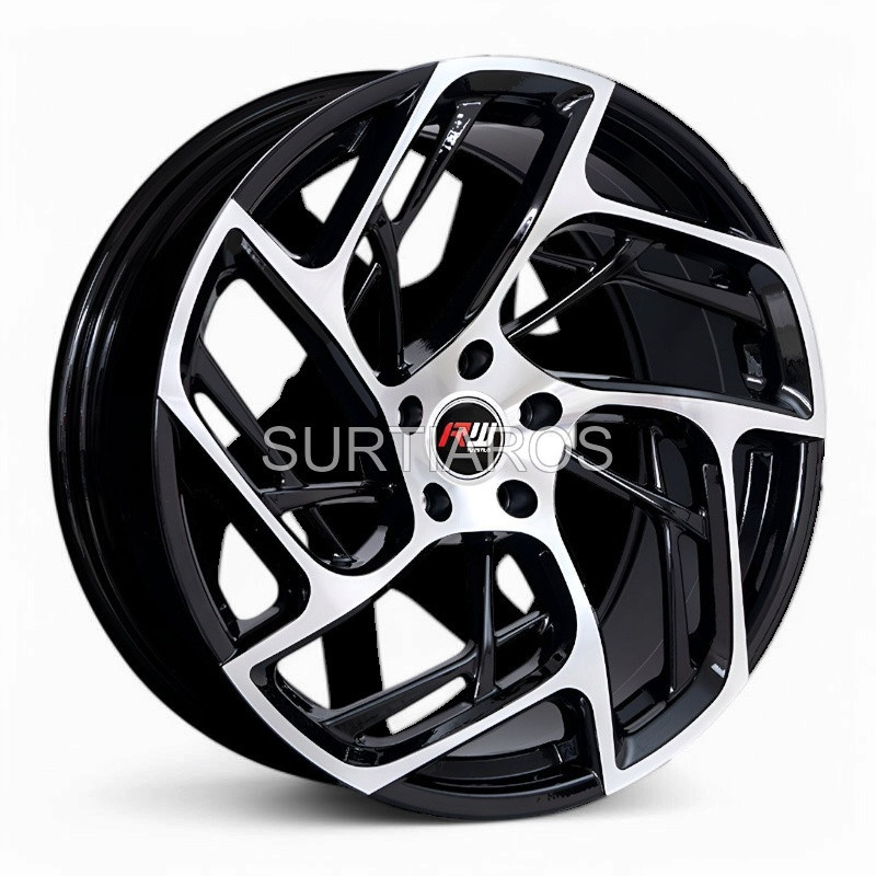 Aro 20x9" 5x114.3 ET20 CB73.1 Negro Maquinado