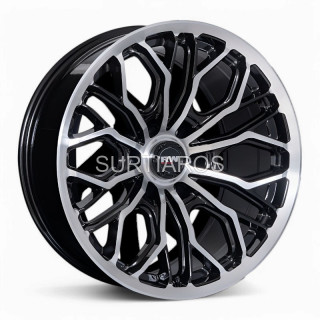 Aro 20x9" 6x139.7 ET0 CB108 Negro Maquinado