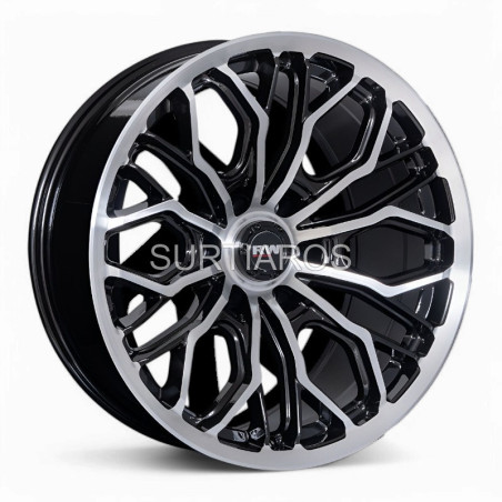 Aro 20x9" 6x139.7 ET0 CB108 Negro Maquinado