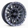 Aro 16x8" 6x139.7 ET0 CB110.1 Gris Oscuro Brillante con Aro Pulido