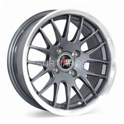 Aro 14x7" 4x100 ET20 CB73.1 Gris Maquinado con Labio