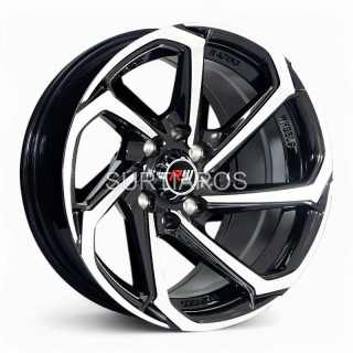 Aro 13x7" 8x100/114.3 ET0 CB73.1 Negro Maquinado