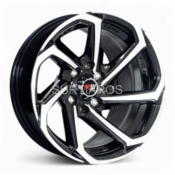 Aro 13x7" 8x100/114.3 ET0 CB73.1 Negro Maquinado