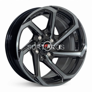 Aro 14x7" 8x100/114.3 ET0 CB73.1 Negro con Detalles Maquinados