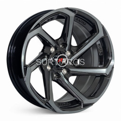 Aro 14x7" 8x100/114.3 ET0 CB73.1 Negro con Detalles Maquinados