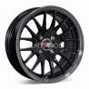 Aro 14x7" 4x100 ET20 CB73.1 Negro con Labio Negro