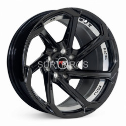 Aro 14x7" 8x100/114.3 ET0 CB73.1 Negro con Detalle Pulido