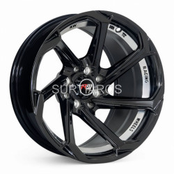 Aro 15x8" 8x100/114.3 ET-10 CB73.1 Negro con Detalle Pulido