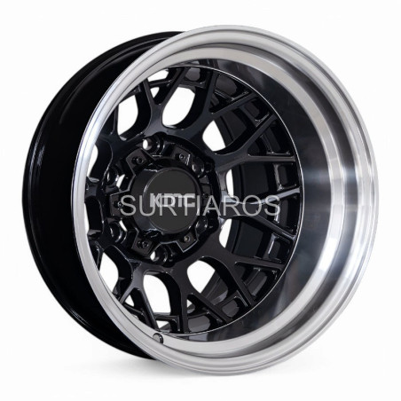 Aro 15x10" 6x139.7 ET-44 CB110.1 Negro con Labio Pulido