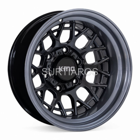Aro 15x10" 6x139.7 ET-44 CB110.1 Negro con Labio Pulido