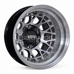 Aro 15x10" 6x139.7 ET-44 CB110.1 Hiper Negro con Labio Pulido