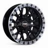 Aro 15x8" 6x139.7 ET0 CB110.1 Negro con Aro Pulido