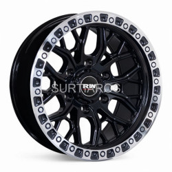 Aro 16x8" 6x139.7 ET0 CB110.1 Negro con Aro Pulido