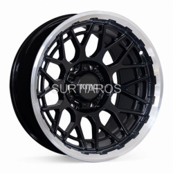 Aro 17x9" 6x139.7 ET0 CB110.1 Negro con Labio Pulido