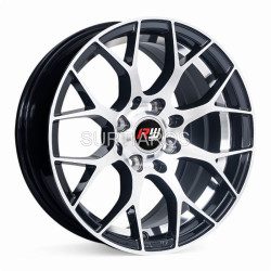 Aro 14x6" 8x100/114.3 ET35 CB73.1 Negro Maquinado con Detalle