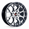 Aro 14x6" 8x100/114.3 ET35 CB73.1 Negro Maquinado con Detalle