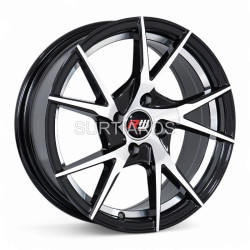 Aro 15x7" 4x100 ET20 CB73.1 Negro Maquinado con Detalle