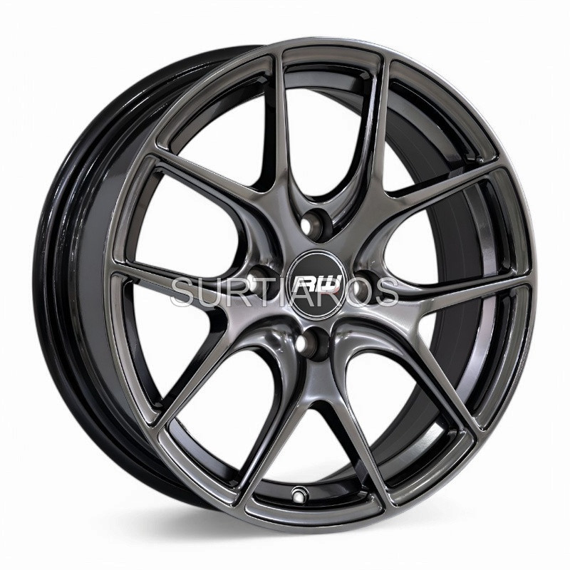Aro 15x7" 4x100 ET30 CB73.1 Hiper Negro
