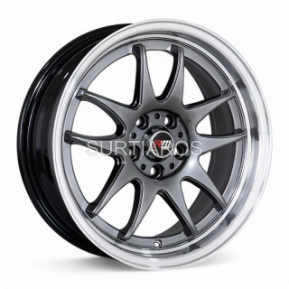 Aro 16x7" 5x100 ET30 CB73.1 Hiper Negro con Labio Pulido