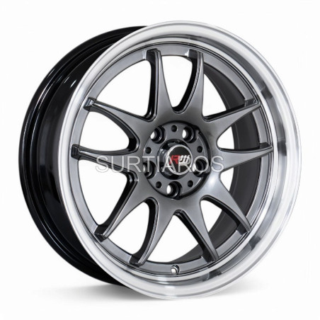 Aro 16x7" 5x100 ET30 CB73.1 Hiper Negro con Labio Pulido