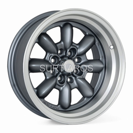 Aro 15x8.25" 8x100/114.3 ET0 CB73.1 Gris Mate con Labio Pulido