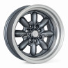 Aro 15x8.25" 8x100/114.3 ET0 CB73.1 Gris Mate con Labio Pulido