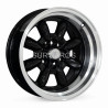 Aro 15x8.25" 10x100/114.3 ET0 CB73.1 Negro con Labio Pulido