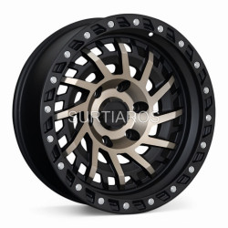 Aro 17x9" 6x139.7 ET0 CB110.1 Negro Mate con Cara Bronce