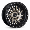 Aro 17x9" 6x139.7 ET0 CB110.1 Negro Mate con Cara Bronce