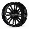 Aro 20x10" 12x135/139.7 ET-12 CB106.2 Negro Fresado con Puntos