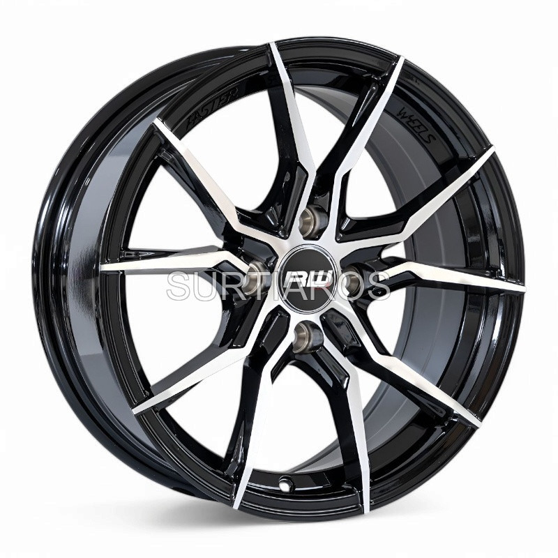 Aro 15x7" 4x100 ET35 CB73.1 Negro Maquinado