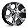 Aro 18x8.5" 6x139.7 ET25 CB110 Negro Maquinado con Remaches