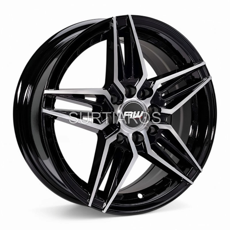 Aro 15x6.5" 8x100/114.3 ET35 CB73.1 Negro Maquinado